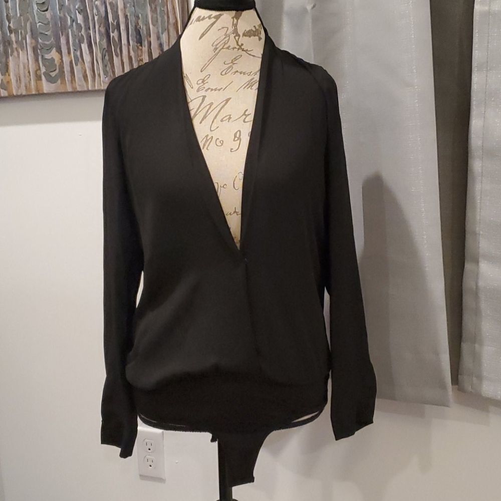 Beautiful low cut Lucy Paris open back bodysuit